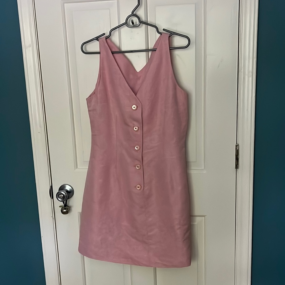 Adrianna Papéll pink button down 14P dress